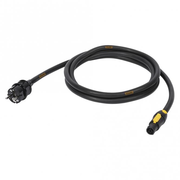 Schuko til Powercon True1 Adaptor 2m