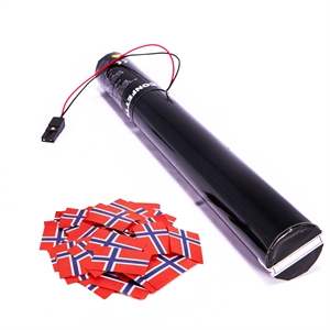 40cm El Konfettirør BIO Flag NO