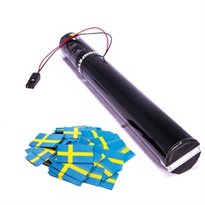 40cm El Konfettirør BIO Flag SE