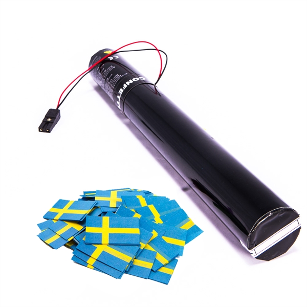 40cm El Konfettirør BIO Flag SE